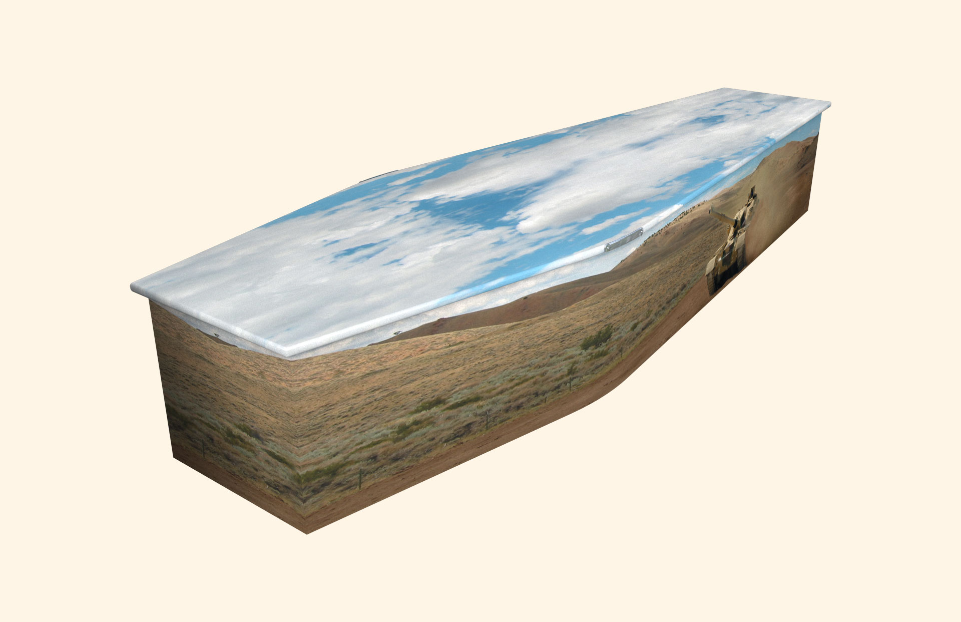 Pathfinder design on a traditional coffin